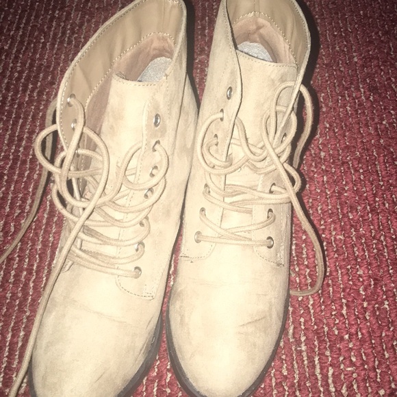 Heeled lace up booties - Picture 1 of 4